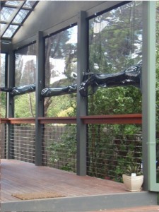 T Top Merbau Balustrade with Stainless Steel Yacht Wire