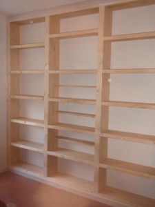Custom bookshelves