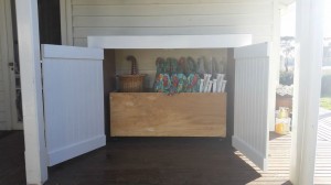 External veranda cupboards