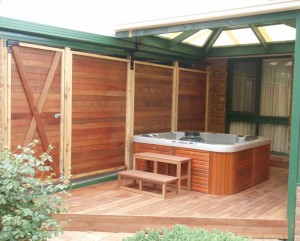 Spa, Decking Screen and Gate