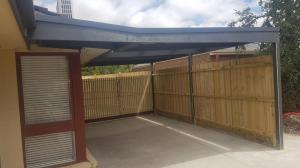 Carport and fence 